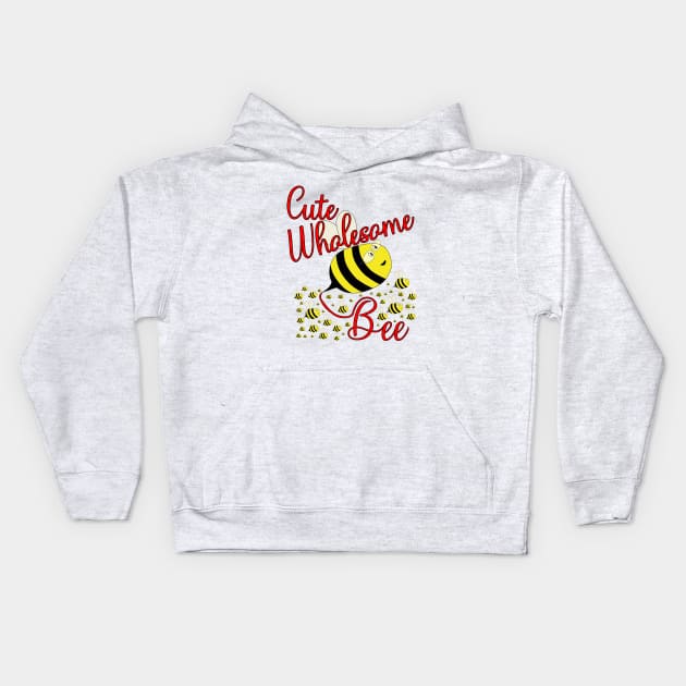 Cute Wholesome Bee Kids Hoodie by DiegoCarvalho